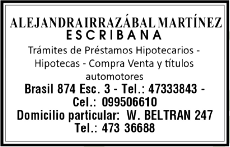 Esc. Alejandra Irrazabal Martínez