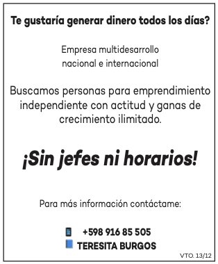 Buscamos personas para emprendimiento independiente con actitud y ganas de crecimiento ilimitado