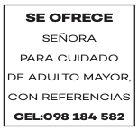 SE OFRECE SEÑORA