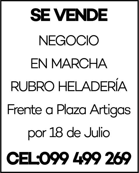 SE VENDE  NEGOCIO 
