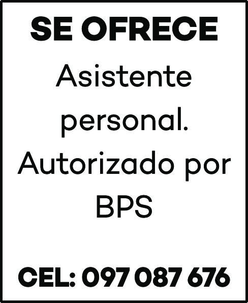 se ofrece asistente personal