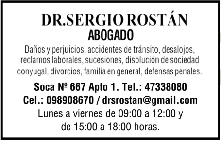 DR. SERGIO ROSTÁN 