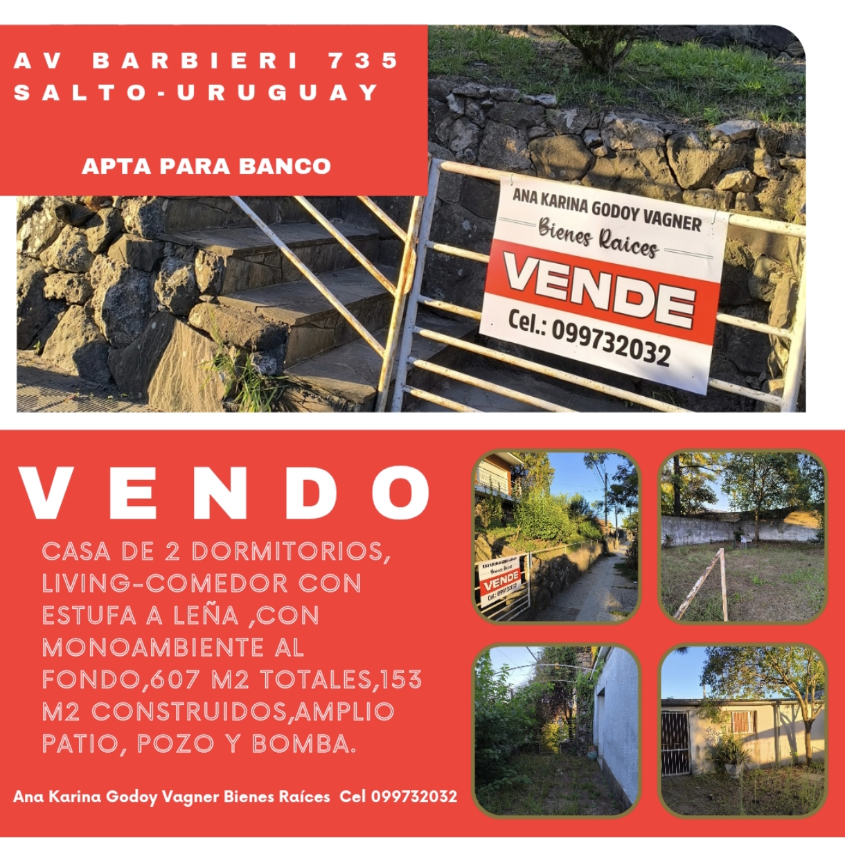 VENDO COMBO DE CASA CON MONOAMBIENTE AL FONDO  Y GALPON