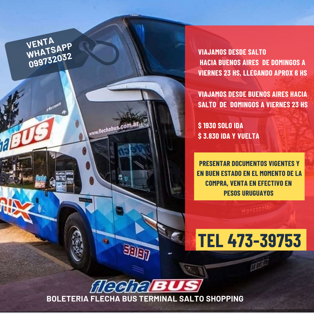 VENTA DE PASAJES INTERNACIONALES TERRESTRES  HACIA ARGENTINA,BRASIL,PARAGUAY Y BOLIVIA. VENTA DE MAS DE 300 DESTINOS NACIONALES DENTRO DE ARGENTINA . VENTA DEL SEGURO DE VIAJE INTERNACIONAL PARA PASAJEROS CON LA COBERTURA DE TARJETA CELESTE .